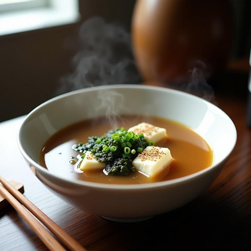 Sopa de Miso con Algas Wakame: Receta Express en Airfryer con Umami Explosivo