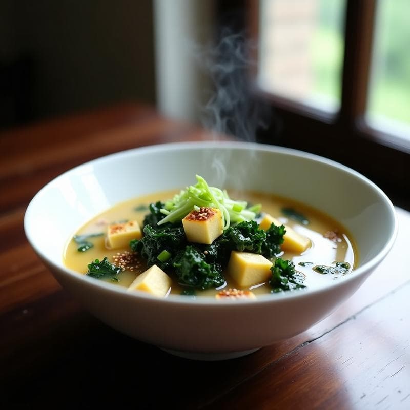 Sopa de Miso con Col Rizada: Receta Keto y Antiinflamatoria en 15 Minutos