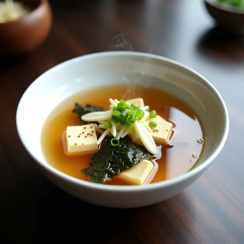 Sopa de Miso con Derivados de Soja y Tofu: Receta Reconfortante y Alta en Proteínas