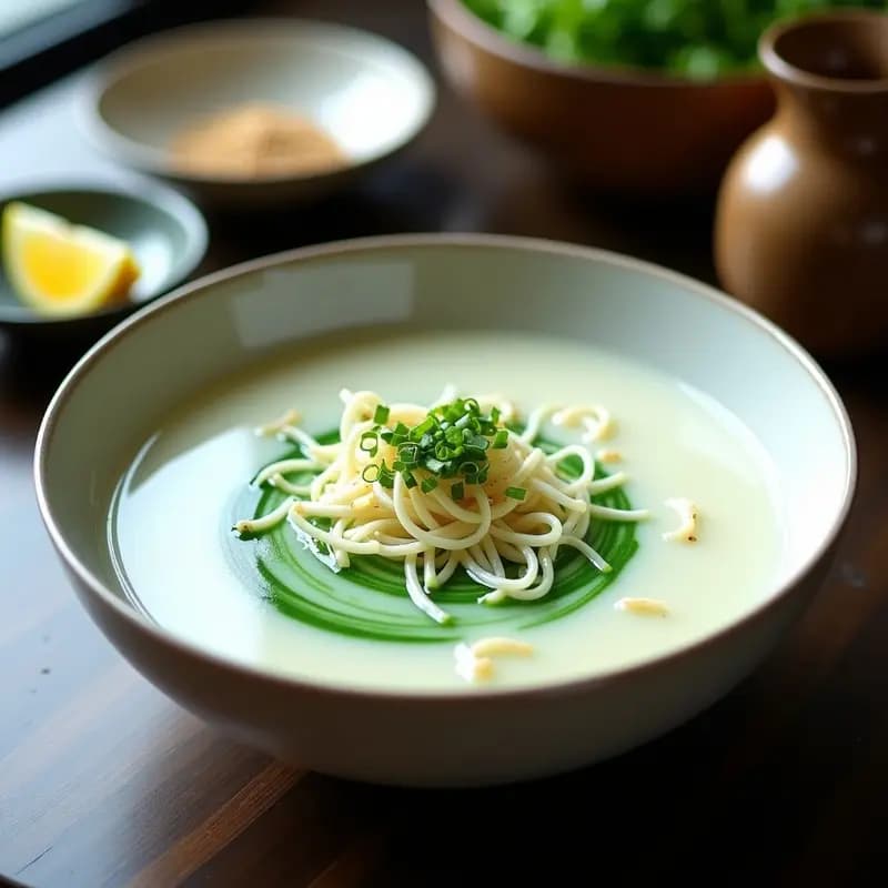 Sopa de Misos Blancos con Espirulina y Brotes de Soja: Receta Japonesa Detox en 10 Minutos
