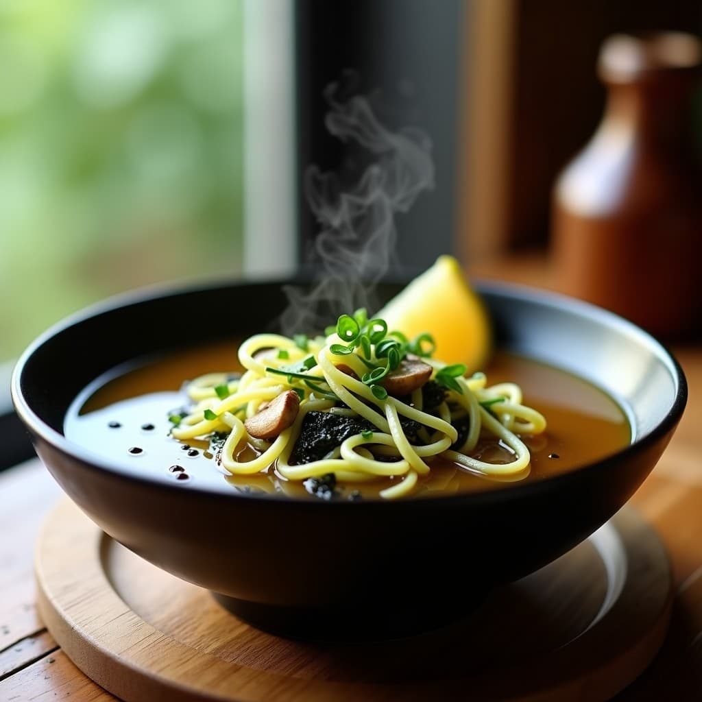 Sopa de Misos con Fideos de Calabacín y Setas Shitake: Receta Detox en Olla Exprés y Sin Gluten