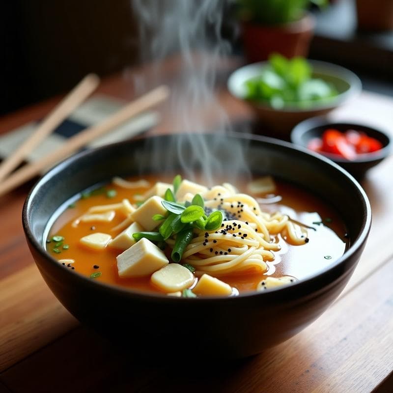 Sopa de Misí con Fideos de Konjac: Receta China Keto y Caliente