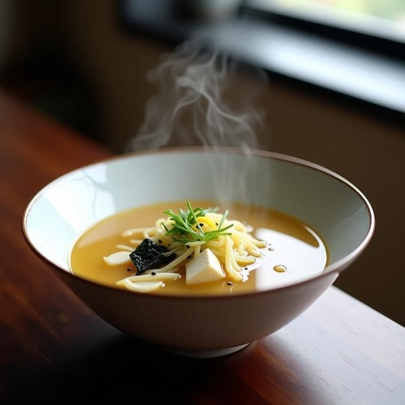 Sopa de Misos con Fideos de Konjac y Tofu: Receta Japonesa Keto y Digestiva