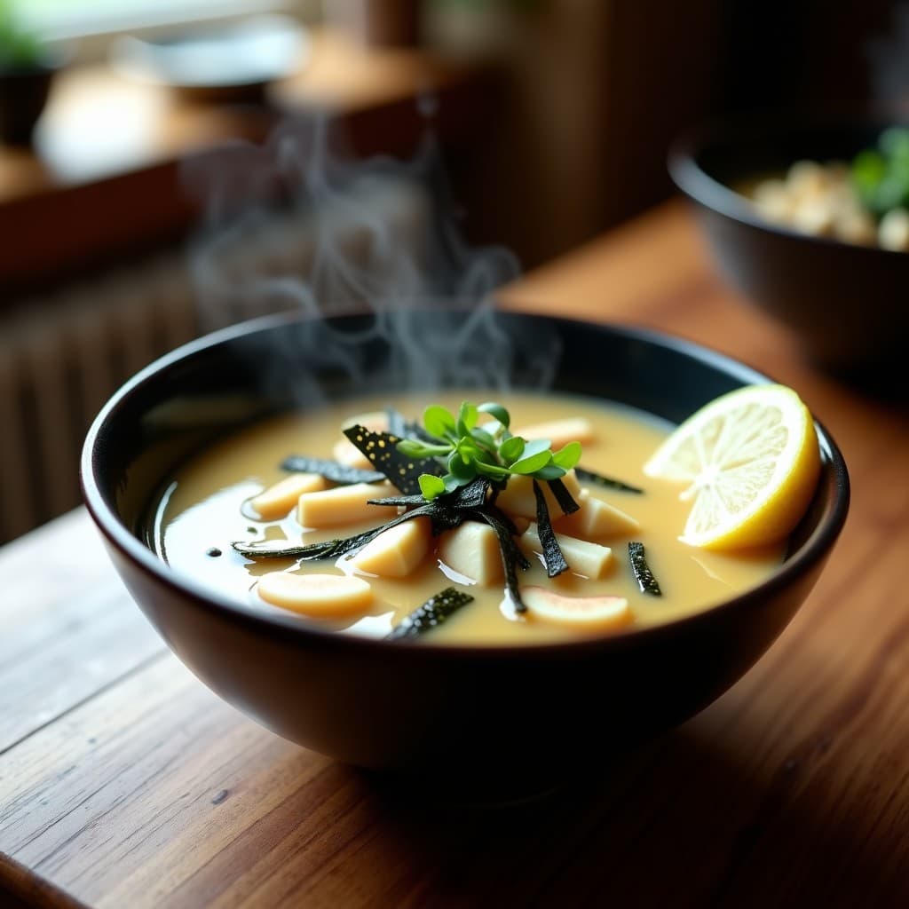 Sopa de Miso de Hongos Lion’s Mane: Receta Neuroprotectora en Thermomix