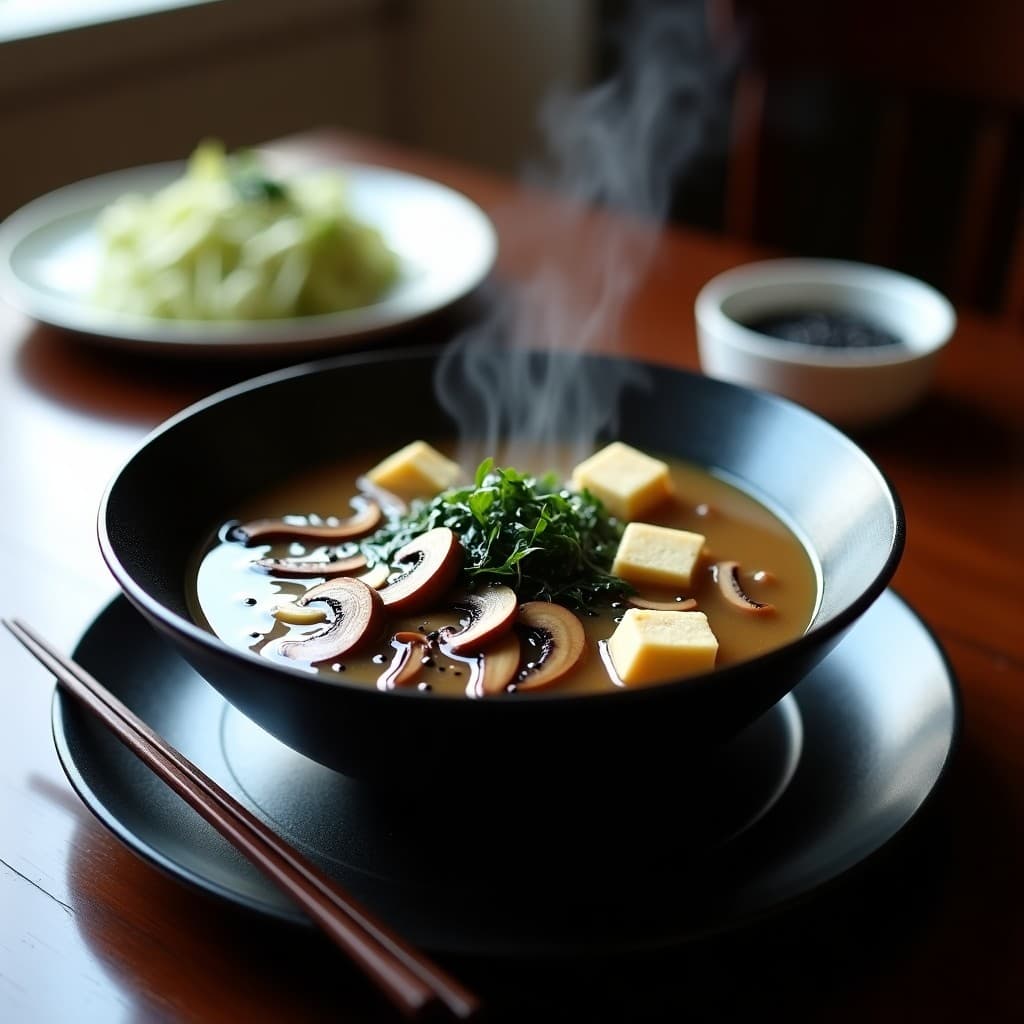 Sopa de Misos con Hongos Reiter y Algas Wakame: Receta Japonesa en 15 Minutos