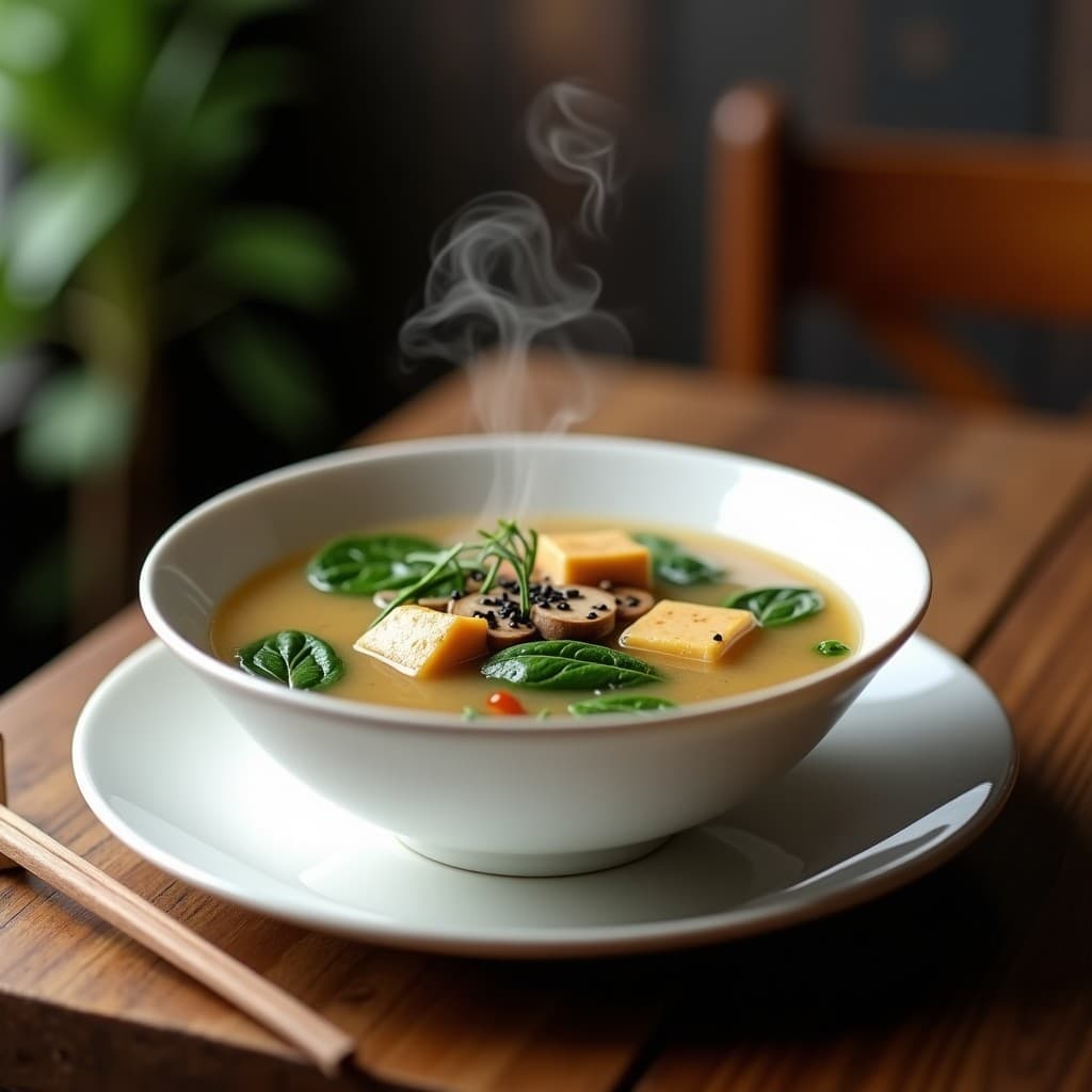 Sopa de Misos con Hongos Shiitake y Tofu Ahumado: Receta Japonés en Thermomix Detox