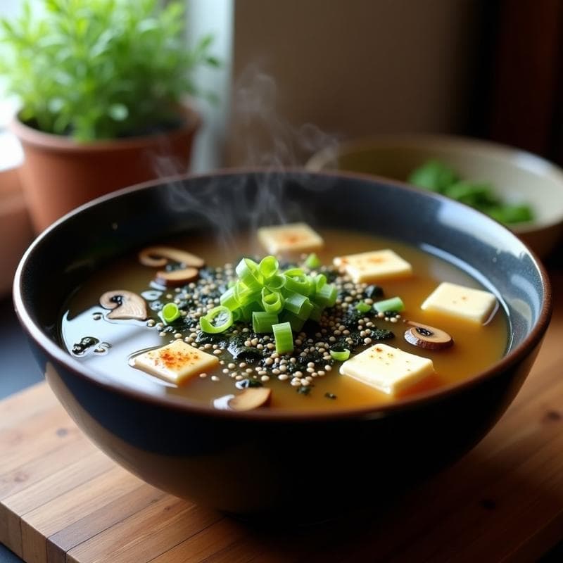 Sopa de Miso con Hongos Shitake: Receta en Thermomix Ultracremosa y Reconfortante