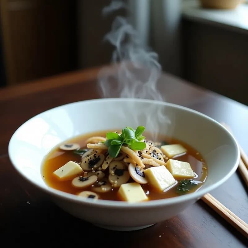 Sopa de Miso con Hongos Shitake: Receta Umami en 15 Minutos y Sin Gluten