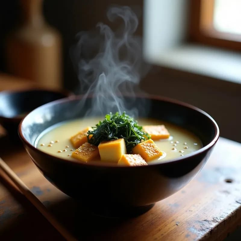 Sopa de Miso y Jengibre: Receta en Airfryer Sin Aceite en 15 Minutos