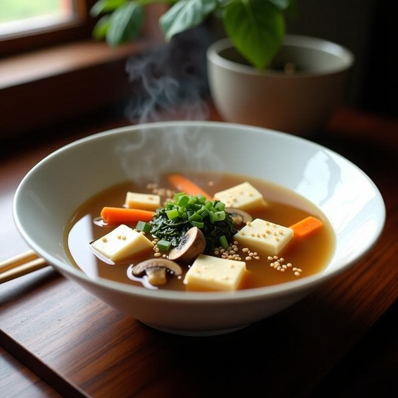 Sopa de Miso con Jengibre y Tofu: Receta Reconfortante en Olla Lenta para Días Fríos