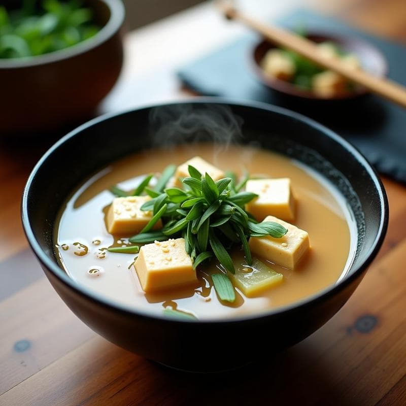 Sopa de Miso con Jonjoli: Receta Coreana Tradicional en 20 Minutos con Toque Umami
