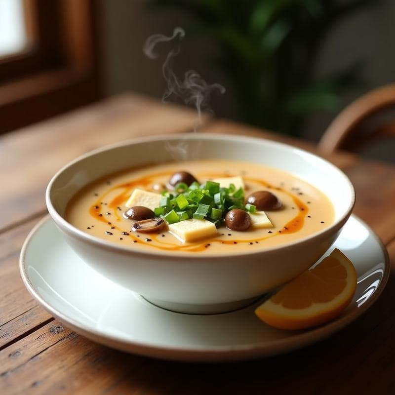 Sopa de Miso con Pasta de Cacahuete y Jengibre: Receta Ultraconfortante y Alta en Proteína