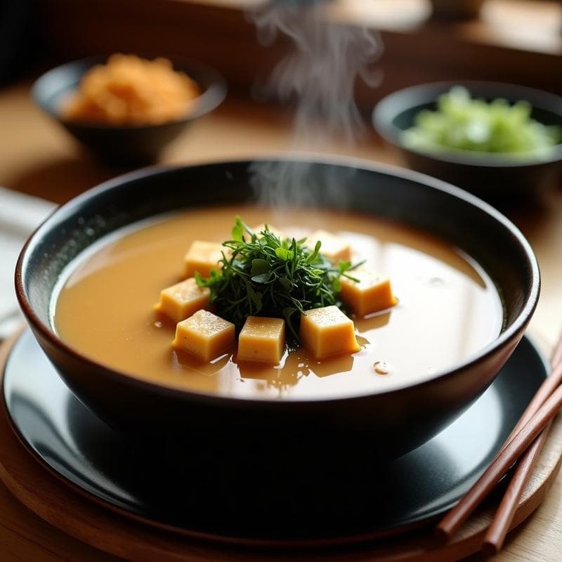 Sopa de Miso con Pasta de Cacahuete Picante: Receta Japonesa Ultrareconfortante en 15 Minutos