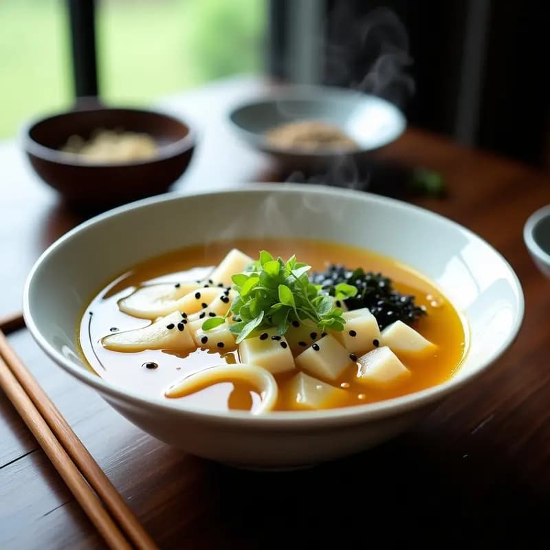 Sopa de Miso con Pasta de Konjac y Nabos: Receta Japonesa Light para Adelgazar