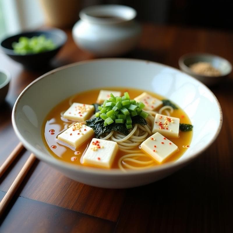 Sopa de Miso con Pasta Konjac: Receta Japonesa Ligera y Saciante en 15 Minutos