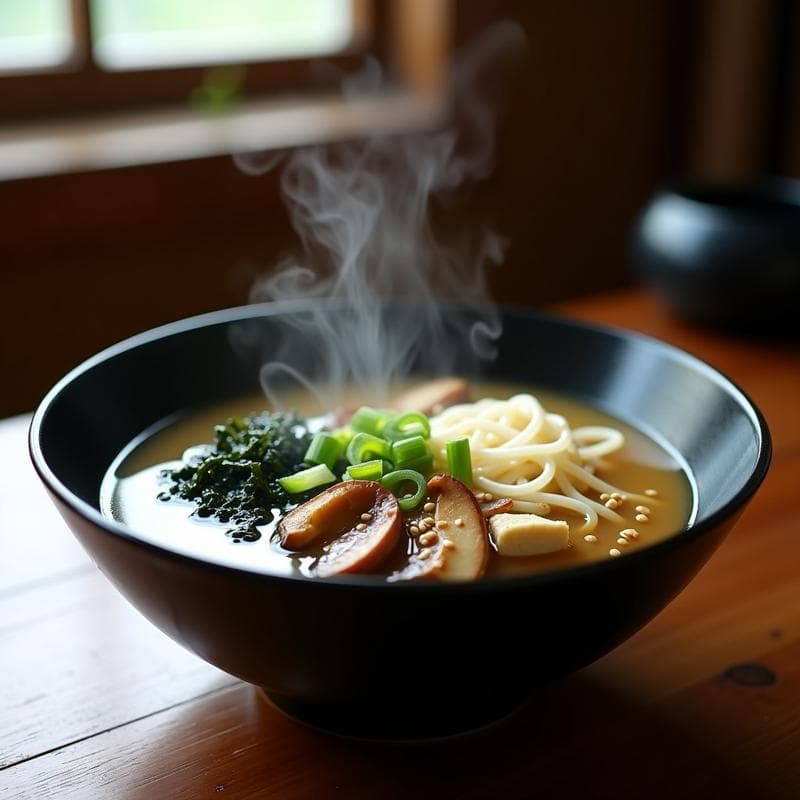 Sopa de Miso con Pasta de Konjac y Shitake: Receta Japonesa Keto y Sin Calorías
