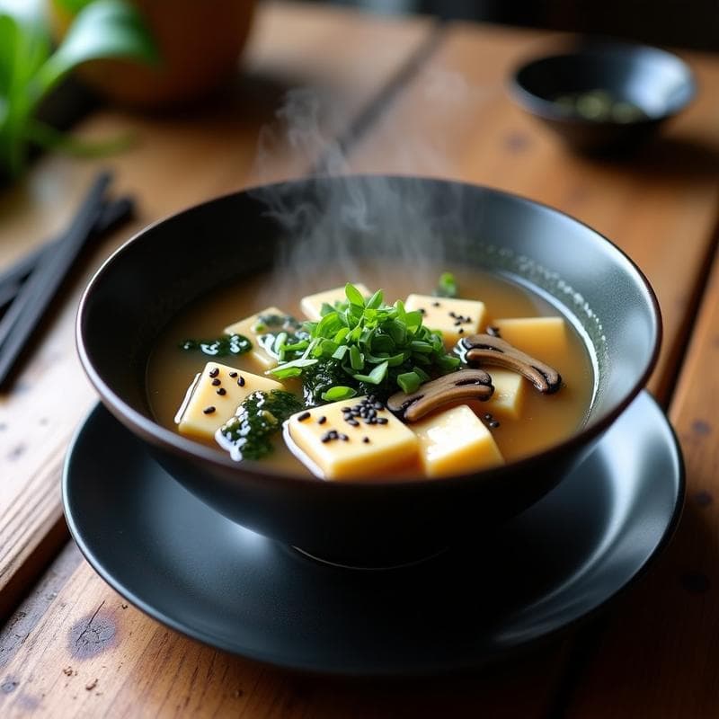 Sopa de Miso con Pasta de Konjac: Receta Keto Alta en Umami y Sin Carbohidratos