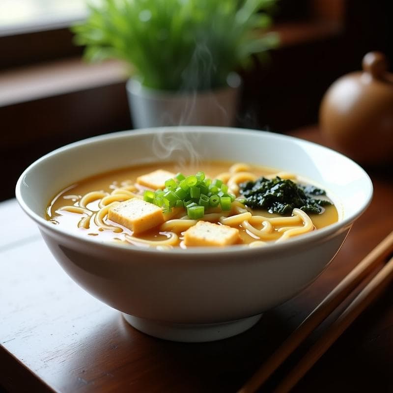 Sopa de Miso con Pasta Udon: Receta en Airfryer Sin Agua y Ultraconcentrada