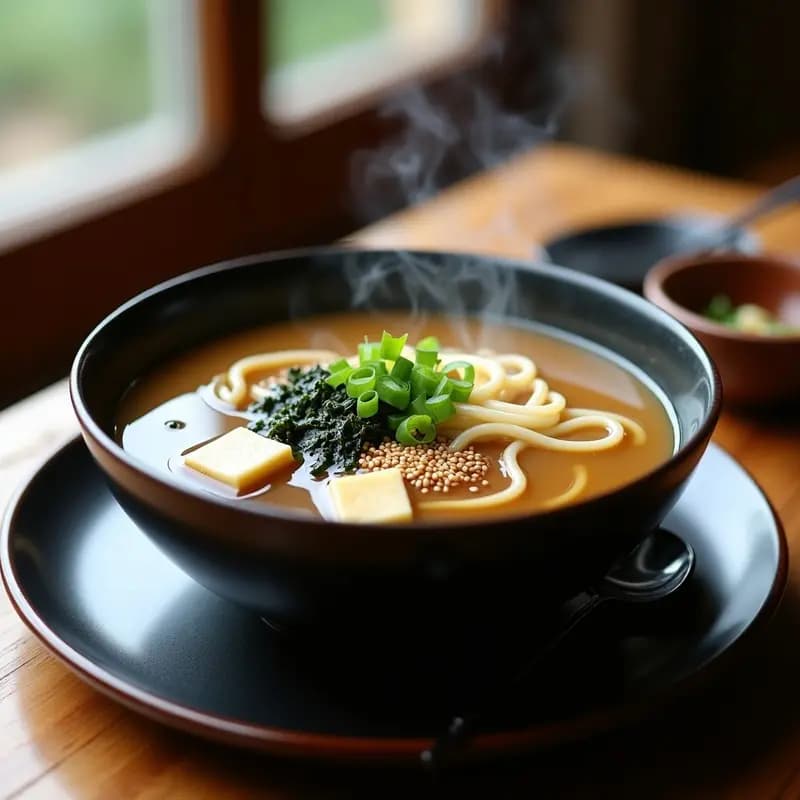 Sopa de Miso con Pasta Udon Keto: Receta Japonesa Reconfortante y Baja en Carbohidratos