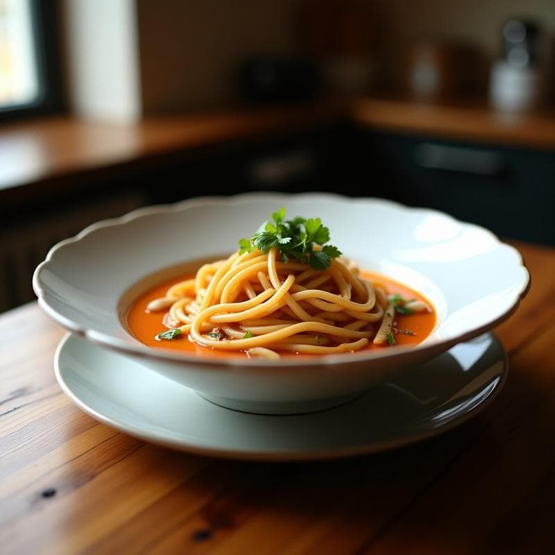 Sopa de Miso con Pasta Uovo: Ramen Fusion Japones-Italiano en 20 Minutos