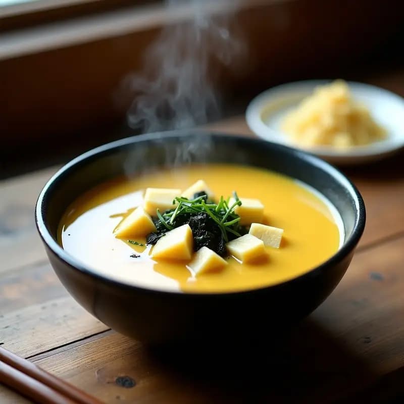 Sopa de Miso y Pastinaca con Jengibre: Receta Express en Thermomix para Invierno
