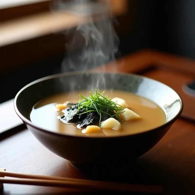 Sopa de Miso con Pastinaca y Jengibre: Receta Japonesa Reconfortante y Digestiva