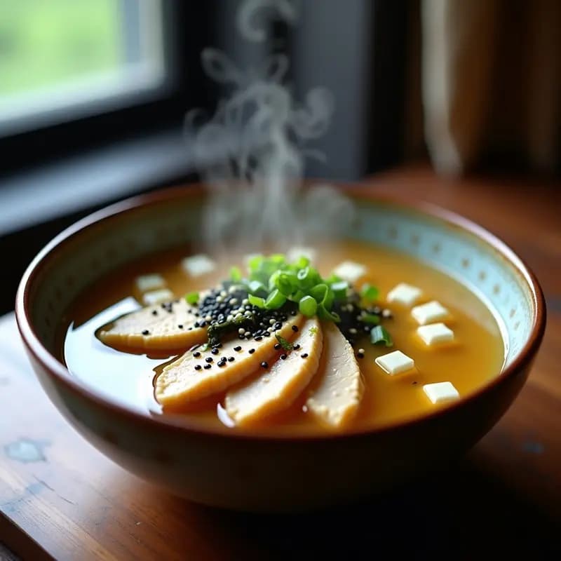 Sopa de Miso con Pechuga de Pollo: Receta Japonesa en 20 Minutos y Alta en Proteínas