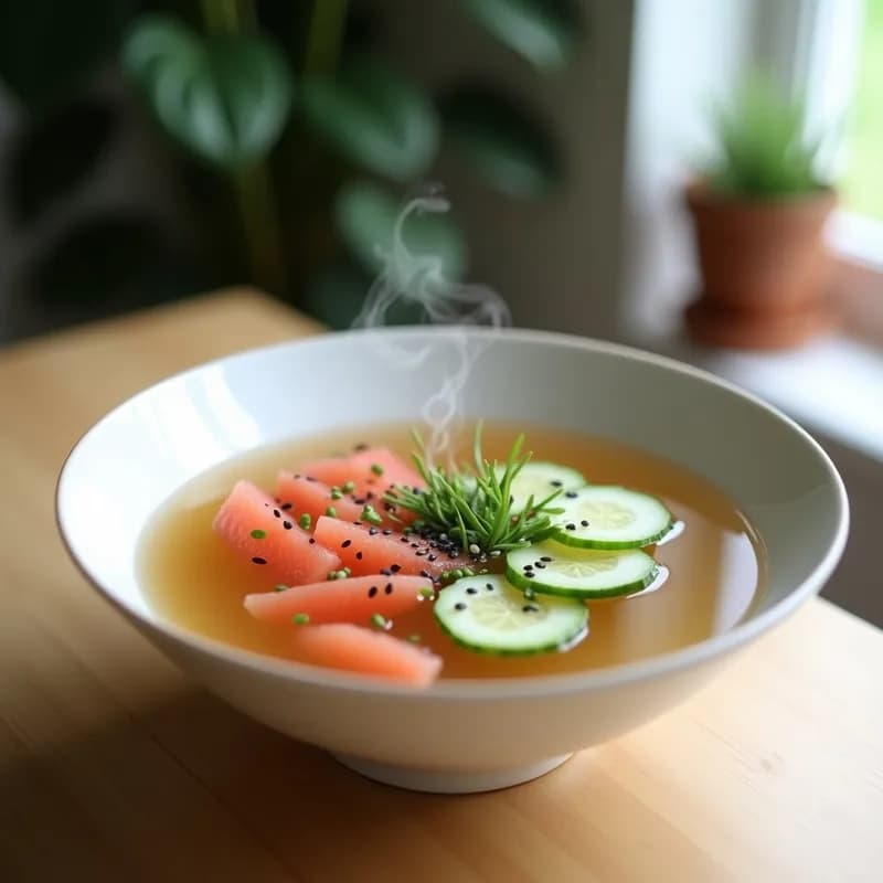 Sopa Miso con Pepino y Pomelo: Receta Detox y Refrescante en 15 Minutos