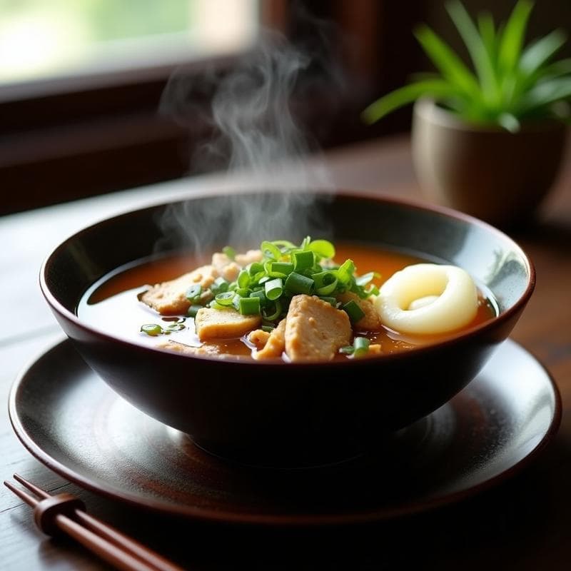 Sopa de Miso con Pollo y Encurtidos: Receta Japonesa Tradicional y Rápida