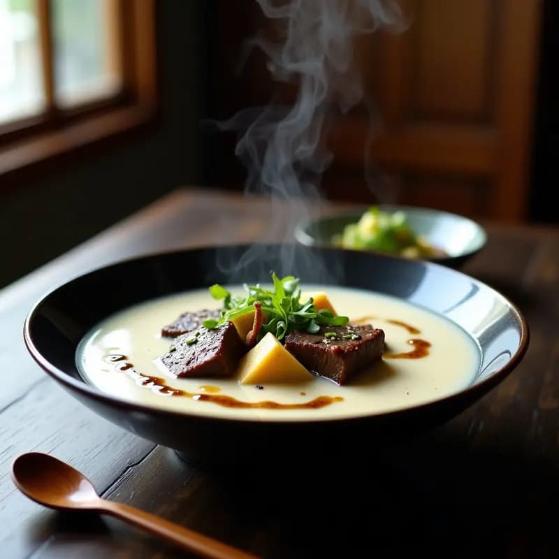 Sopa de Miso con Ragú de Ternera y Trufa: Receta Japonesa de Lujo en 40 Minutos