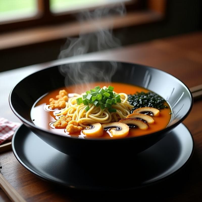 Sopa de Miso Ramen Vegano con Fideos de Coliflor: Receta Alta en Proteína y Sin Gluten