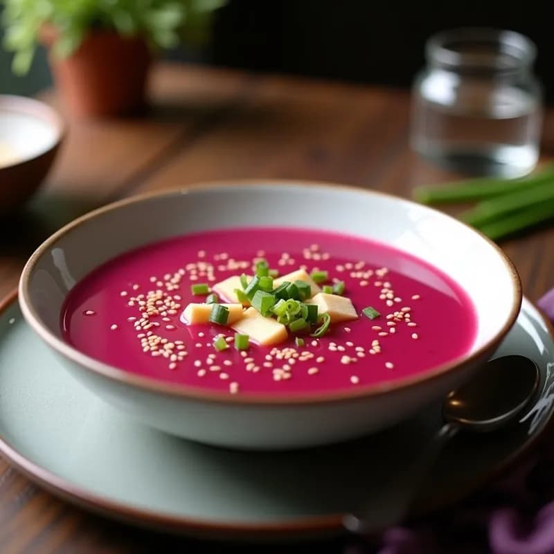 Sopa de Miso con Remolacha: Receta Vegana en Thermomix Antiinflamatoria