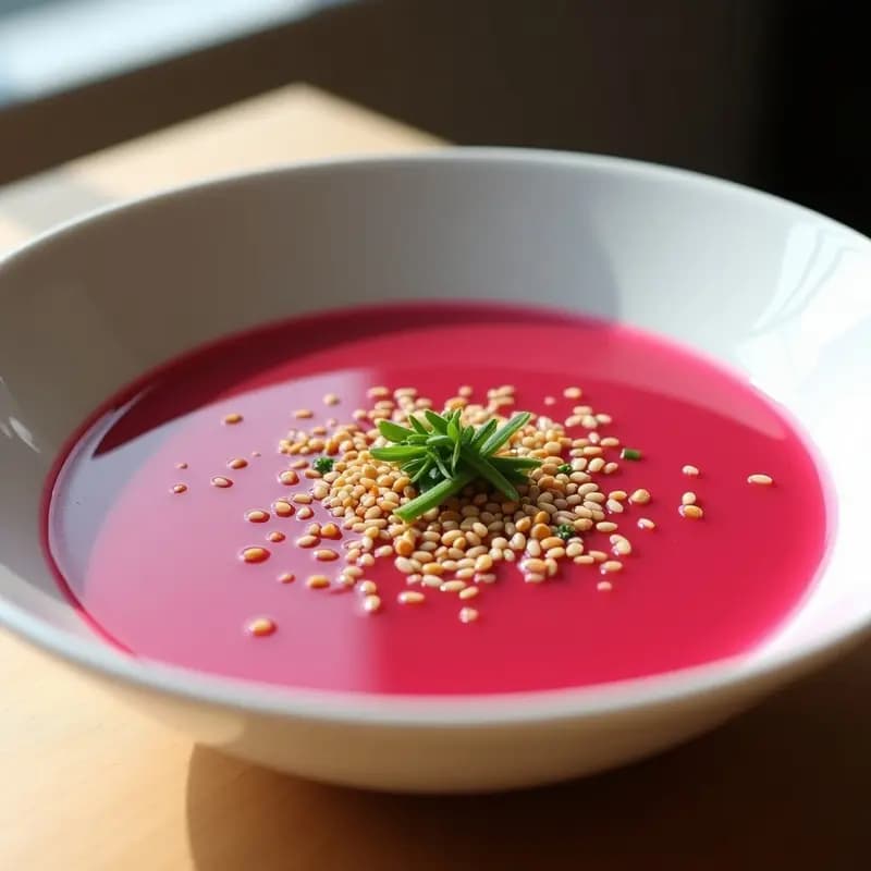 Sopa de Miso y Remolacha Fría: Receta Japonesa Refrescante para el Verano