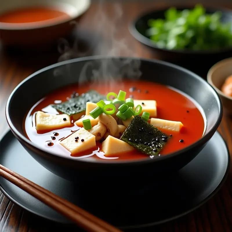 Sopa de Miso Rojo: Receta Tradicional con Toques Gourmet en 15 Minutos
