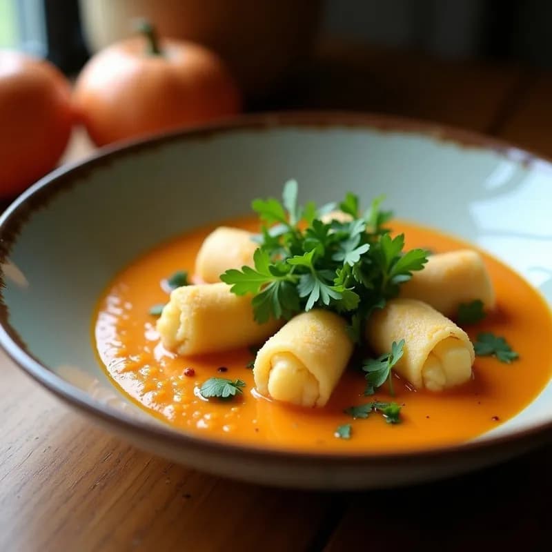 Sopa de Miso con Rollitos de Primavera Veganos: Receta Alta en Proteína y Sin Gluten