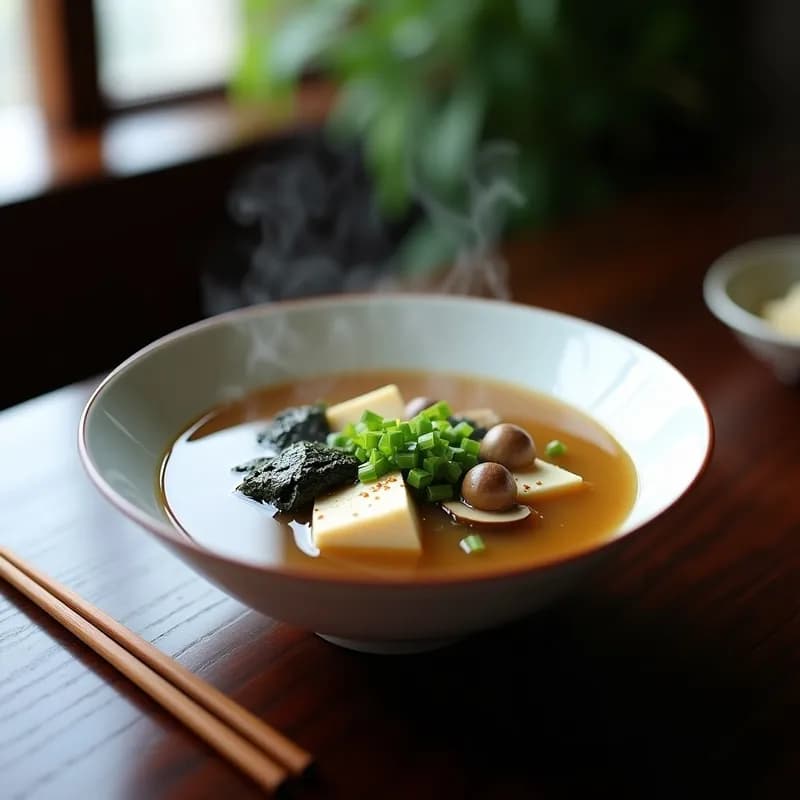 Sopa de Miso con Setas Shitake Ahumadas: Receta Japonesa Ultraconfort en 15 Minutos