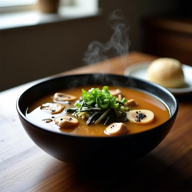 Sopa de Misos con Hongos Shiitake y Fideos de Konjac: Receta Keto en 15 Minutos