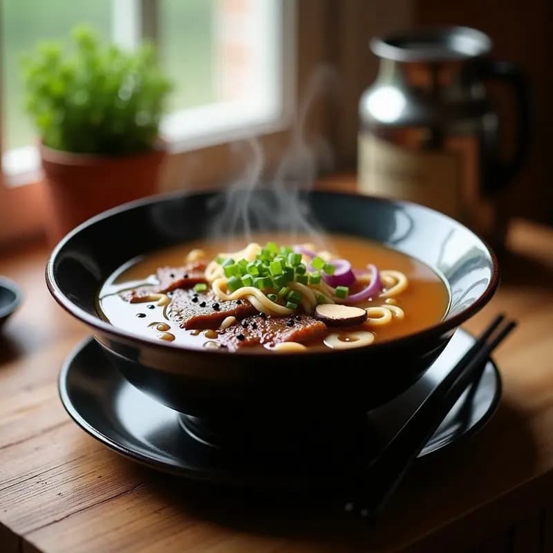 Sopa de Miso con Ternera y Udon: Receta de Restaurante Japonés en Casa