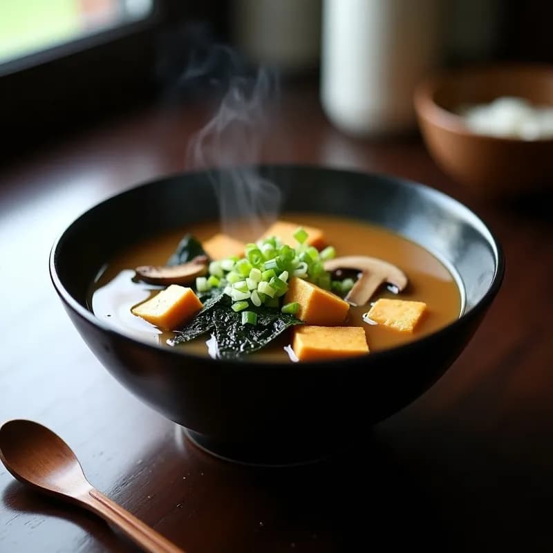 Sopa de Miso con Tofu Ahumado: Receta en Airfryer Sin Cocinar Previa