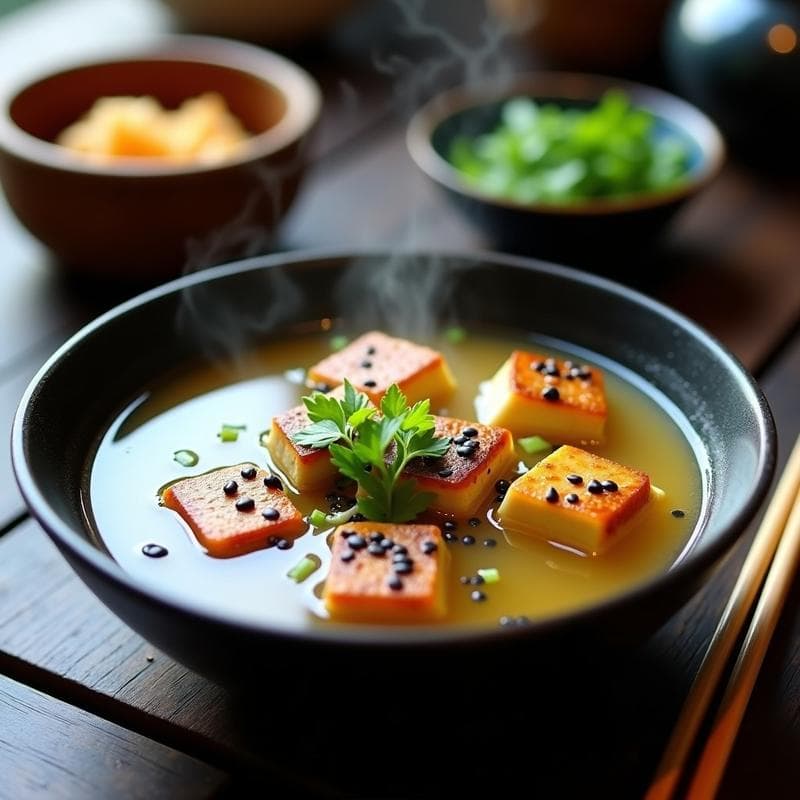 Sopa de Misos con Tofu Ahumado y Brotes de Bambú: Receta Japonesa en 15 Minutos