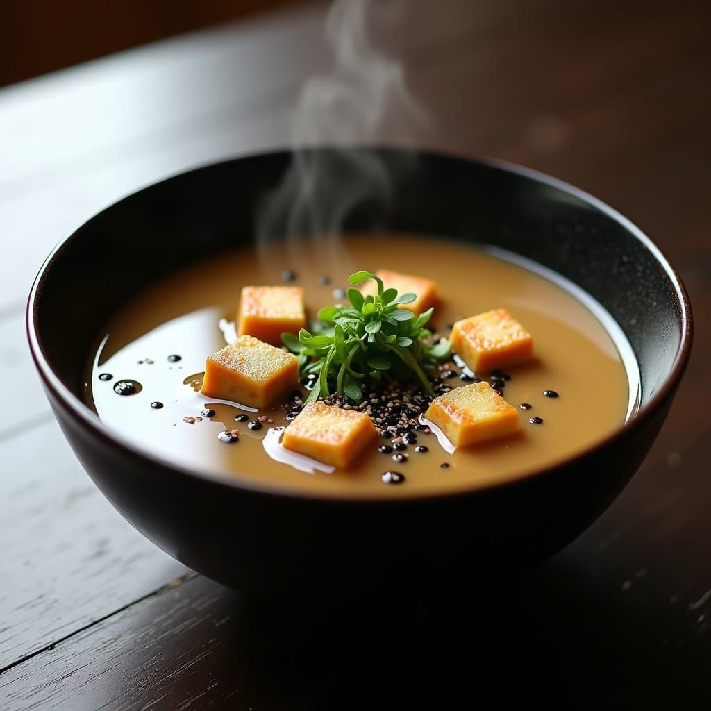 Sopa de Misos con Tofu Ahumado y Algas Wakame: Receta en Thermomix Sin Cocción Larga