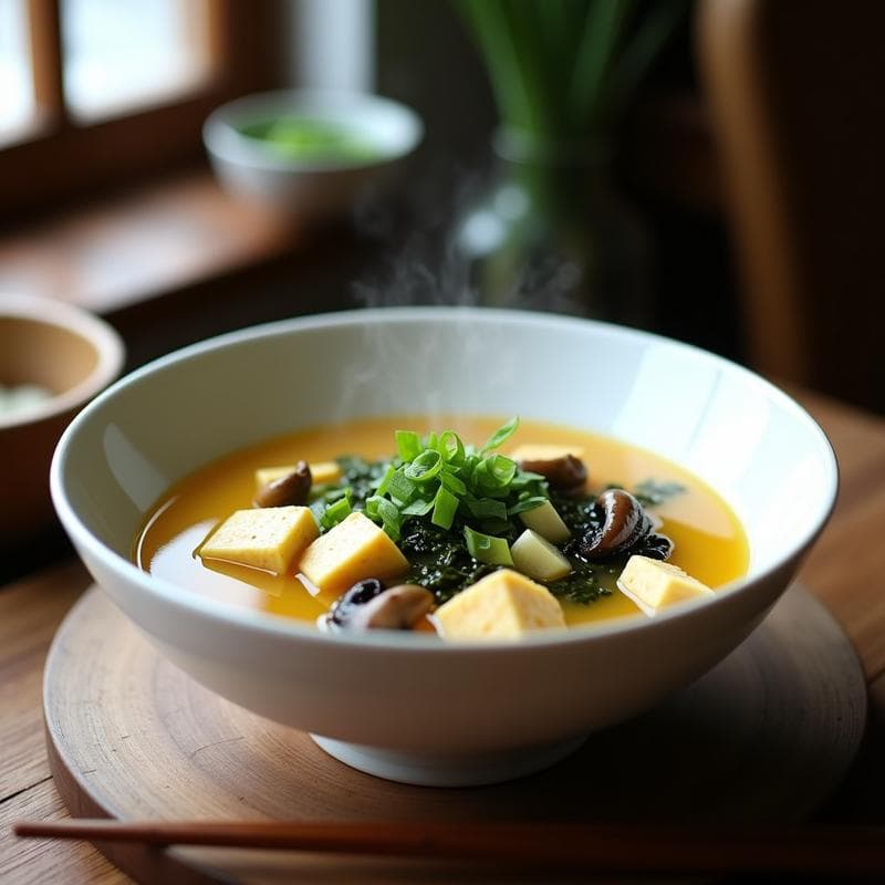 Sopa Miso con Tofu y Lemongrass: Receta en Airfryer Sin Cocción Larga