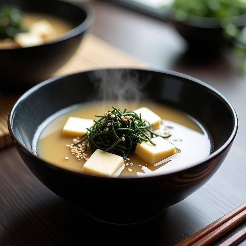 Sopa de Miso con Tofu y Algas: Receta Japonés Express con Toque Umami