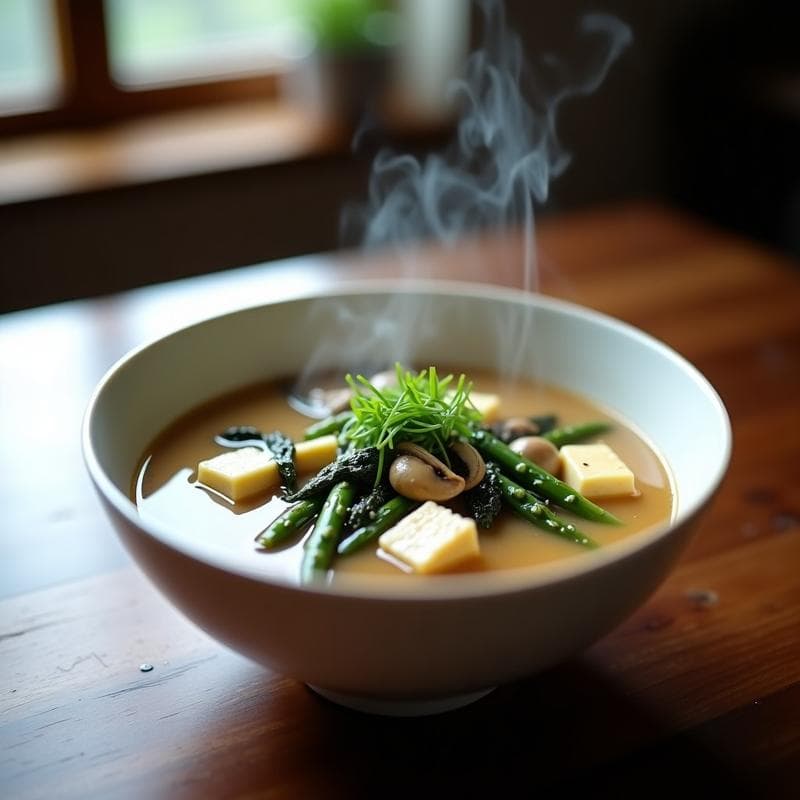 Sopa de Miso con Tofu y Verduras: Receta Keto en 15 Minutos con Alto Contenido Proteico
