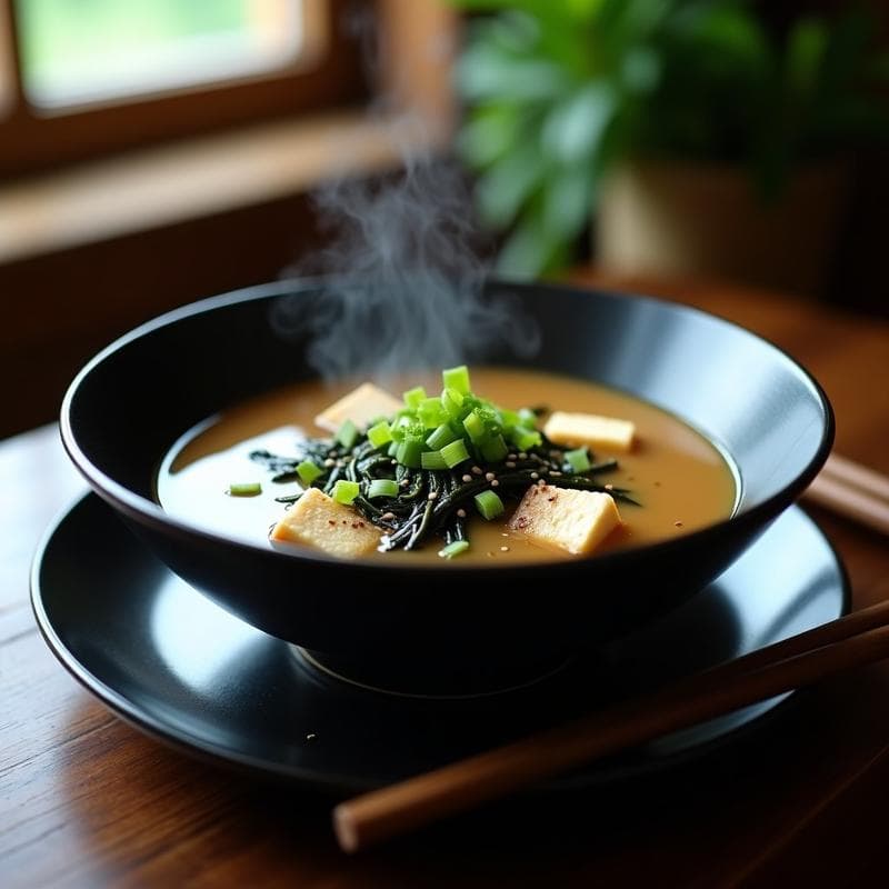 Sopa de Miso con Umami Intenso: Receta Express en 10 Minutos para Energía Inmediata