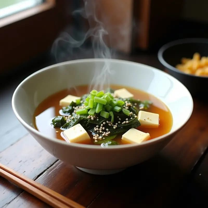 Sopa de Miso con Vegetales y Algas Wakame: Receta Auténtica y Nutritiva en 15 Minutos