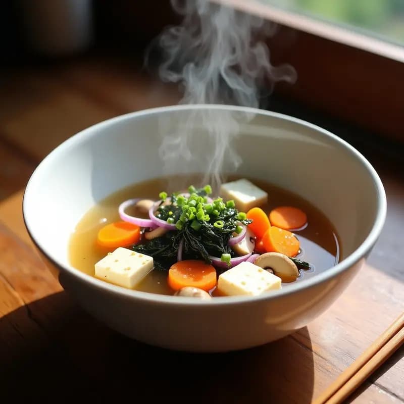 Sopa de Miso con Vegetales: Receta Rápida en Airfryer para una Cena Saludable