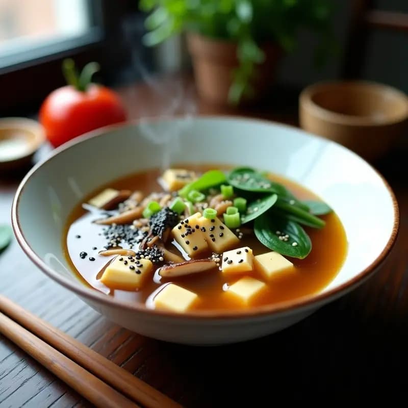 Sopa de Miso con Vegetales y Tofu: Receta Keto Ligera y Reconfortante