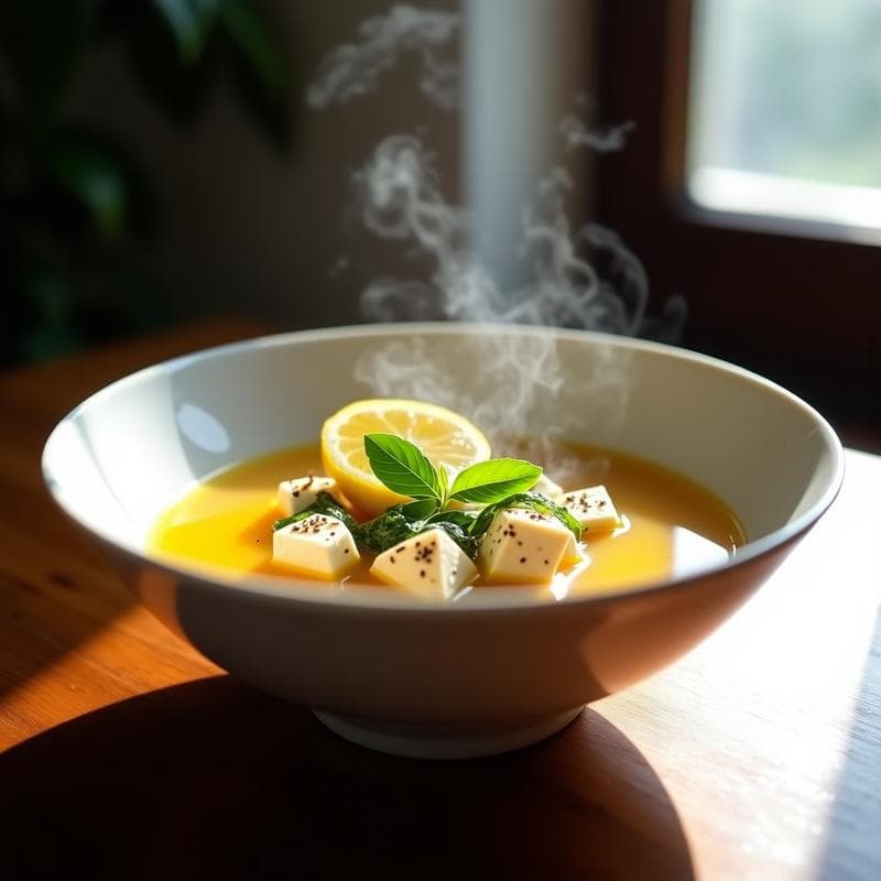 Sopa de Miso con Verbena y Limón: Receta Detox en Thermomix en 15 Minutos