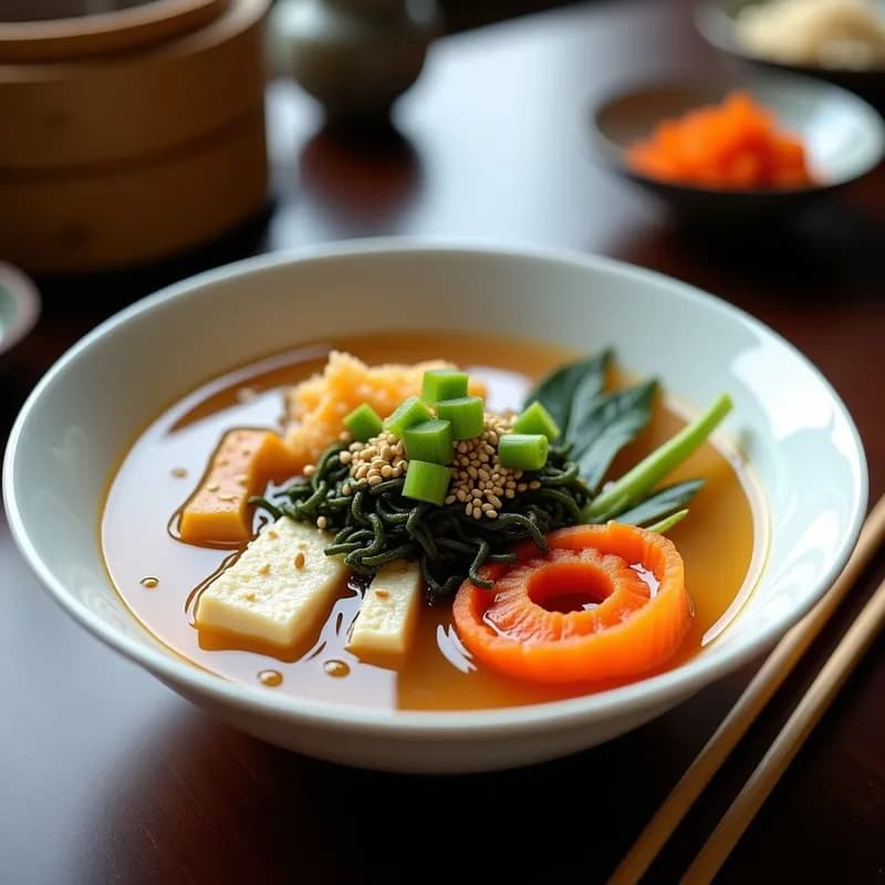 Sopa de Miso con Verduras Fermentadas: Receta Japonesa Rápida y Digestiva